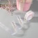 Kapron tape with embossing "Happy Birthday", 25 mm, 22 ± 1 m, white/gold color