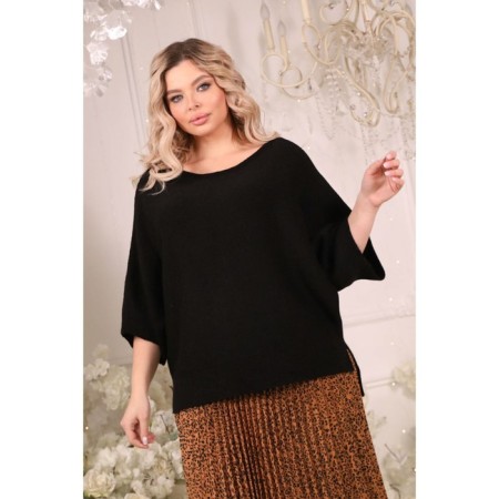 Female jumper, size 52, black color-6