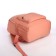 Youth backpack from textiles on lightning, 4 pockets, peach color