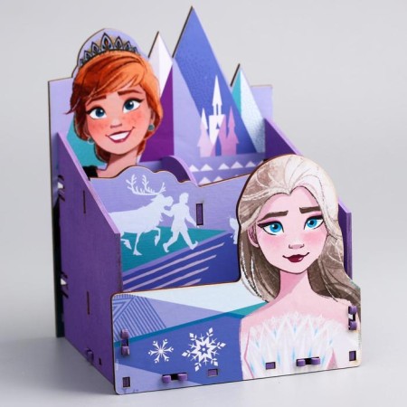Organizer for the office, 14x14x16 cm, cold heart-2