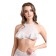 Erotic Bralett Karen, with open breasts, white color, size 42-44