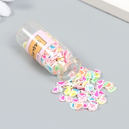 Decor for creativity plastic "Multi -colored paws" set 8 grams 5x2x2 cm-1