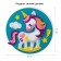 Set for creativity: a panel of felt on the hoop "unicorn"
