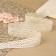 Knitted lace, 40 mm × 10 ± 1 m, beige color