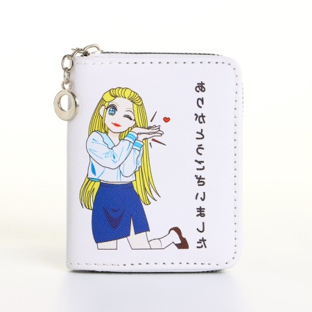 Children's wallet with lightning, white color-2