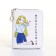 Children's wallet with lightning, white color