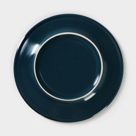 Porcelain plate Blu Reattivo, D = 20 cm-3