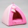 VIGVAM House "Tenderness", 40 x 40 x 37 cm, calico, pink