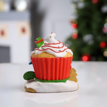 LED figure "House of sweets" 13 × 12 × 9 cm, polystone, batteries LR44x2, glow warm white-2