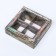 Box for 4 sweets, "strategic stock" 12.6 x 12.6 x 3.5 cm