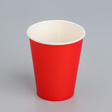 Paper glass "red" 165 ml, diameter 70 mm