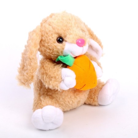 Soft toy "Rabbit with carrots", 17 cm-1