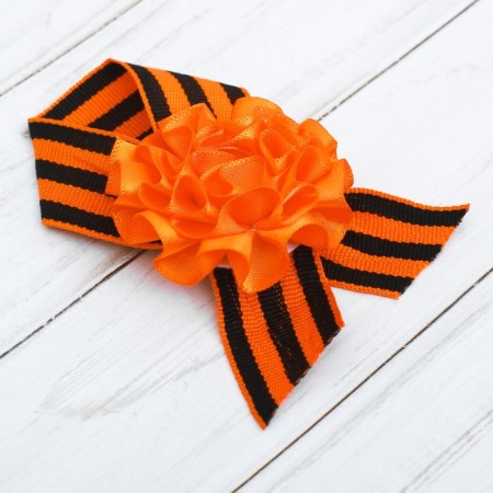 Icon with tape and orange flower on Victory Day "May 9", 10 x 12 cm-2
