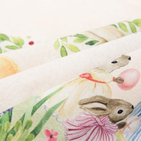 GPEC "Ethel" Watercolor hares 180x147 cm, 100% hl, sarzha 190 g/m2-1