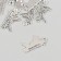 Decor metal for creativity "Beauty - shoe and lipstick" 1.5x2.6 cm