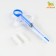 A universal set for dosing drugs and food, with silicone nozzles, blue