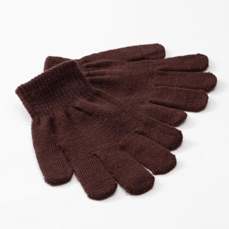 Children's gloves minku "plain", col. Brown, rr 16 (10-12 years)
