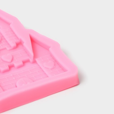 Mold Dolyana "Fairy Tale", silicone 11 × 7.5 × 1.3 cm, pink color-2