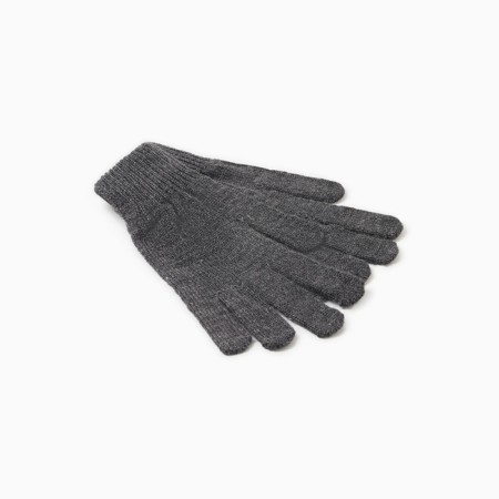 Angora wool gloves, gray color, river 18-1