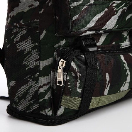 A thyroid backpack with an increase in 65l, 5 external pockets, khaki color-7