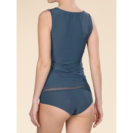 Female T-shirt, size 48, dark blue color-6