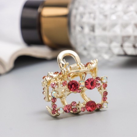 Hair crab "Selena Galant" straight, 3 cm, gold-2