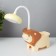 Levnok table lamp LED USB AKB yellow-chocolate 7.5x13x29 cm Risalux
