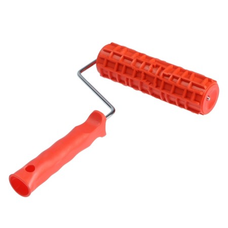Decorative tundra roller, rubber, "crocodile", handle d = 6 mm, 180 mm-6
