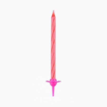 Candles for the cake, pink, 24 pcs., 7 x 17 cm.-5