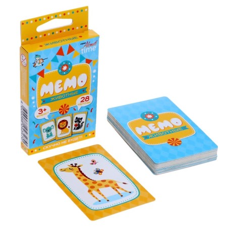 Board game "Memo. Animals"