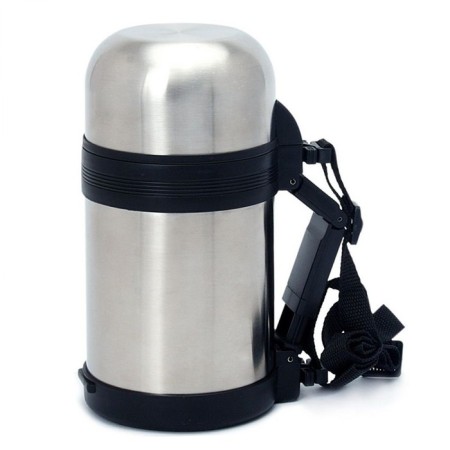 Thermos universal, 1 l, on the belt, retains heat 10 hours, 12.5 x 23.5 cm