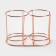 A set of ceramic mugs on a metal stand “Marble”, 2 items: 380 ml