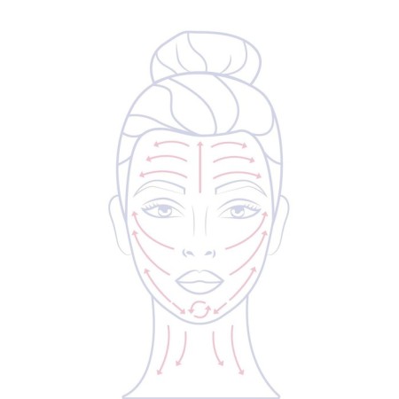 Massagers for the face and neckline, set - 2 pcs, silver color-11