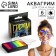 Aquagram for the face and body, glows from ultraviolet radiation, 6 colors