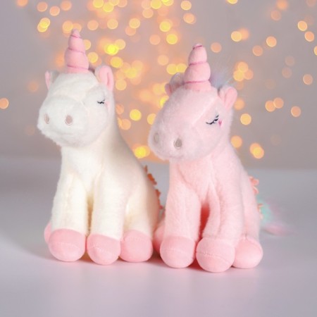 Soft toy "Unicorn with flowers", Mix color-2