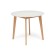 Dining table Bosco (Bosos) Buk/MDF, White/Natural D900