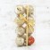 Set of balls plastic D-6 cm, 8 pcs "Night Blizzard" gold