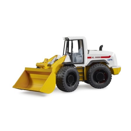 Bruder wheel loader, white color with yellow-3
