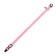 Soft cat collar with a bell, 30 x 1 cm, textiles, pink