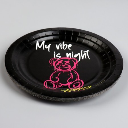 Disposable paper plate "Bear", 18 cm-2
