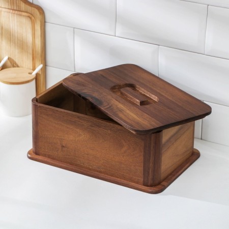 Bread, 30 × 20 × 13 cm, tropical acacia-1