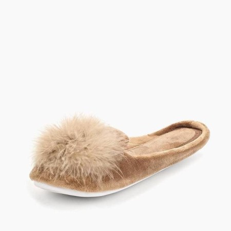 Slippers No. 10 women, size 36, beige color