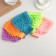 Mittens for cleaning the shade "Bukli", 15 × 20 cm, microfiber one -sided, color mix