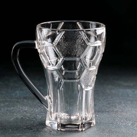 Glass glass for beer "Football", 400 ml-1