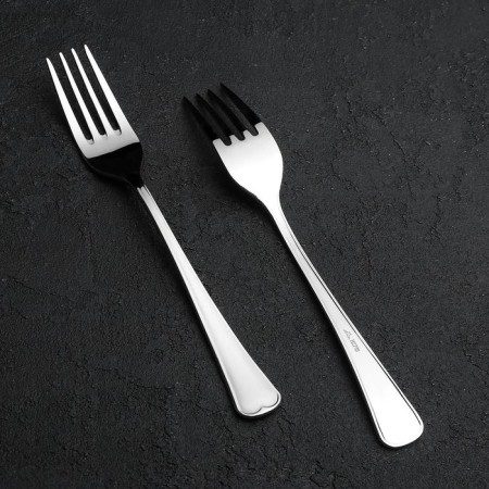 Dining room "Mondial", h = 19.8 cm, thickness 2.5 mm, silver color