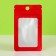 SIP-LOK package with a window, with euroslot, red, 6 x 10 cm