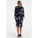 Female dress, size 44, black color, white