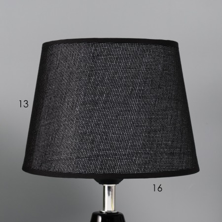 Bulbed lamp with a lampshade Risalux "Shine", 1 × 40 W, E27, Black, 17 × 17 × 24 cm-5