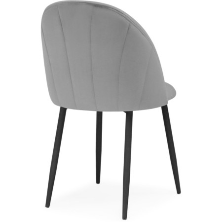 STULL OF A MARAL CARKASAS Logan Metal/velor, black/dark gray 48x52x82 cm-3