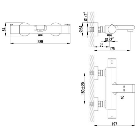 Lemark Yeti LM7832C thermostat for bath-1